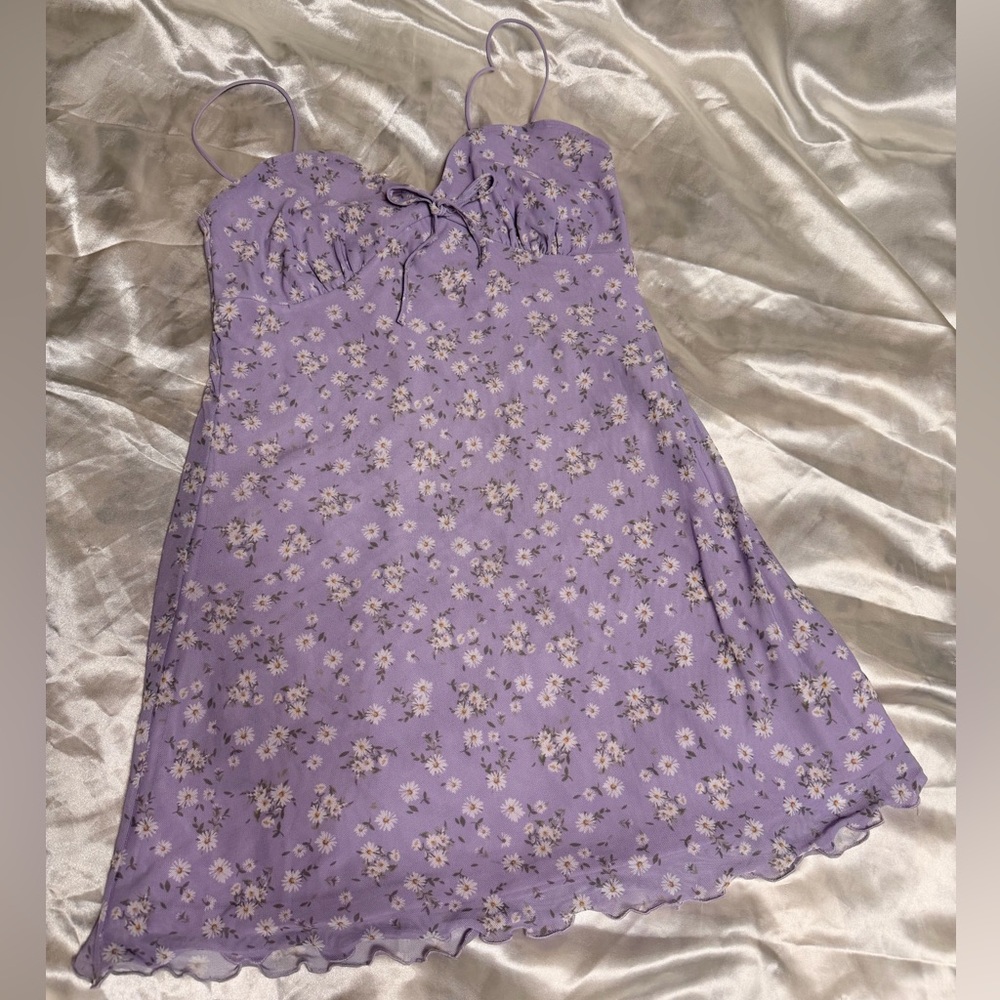 Floral Lavender Slip Dress